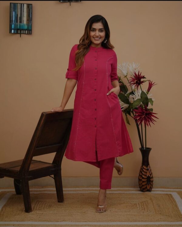 WOMES PARTY WEAR AND FORMAL ALL TIME SUITED KURTIS 3 PIECE SET FOR WOMENS (ROYAL)