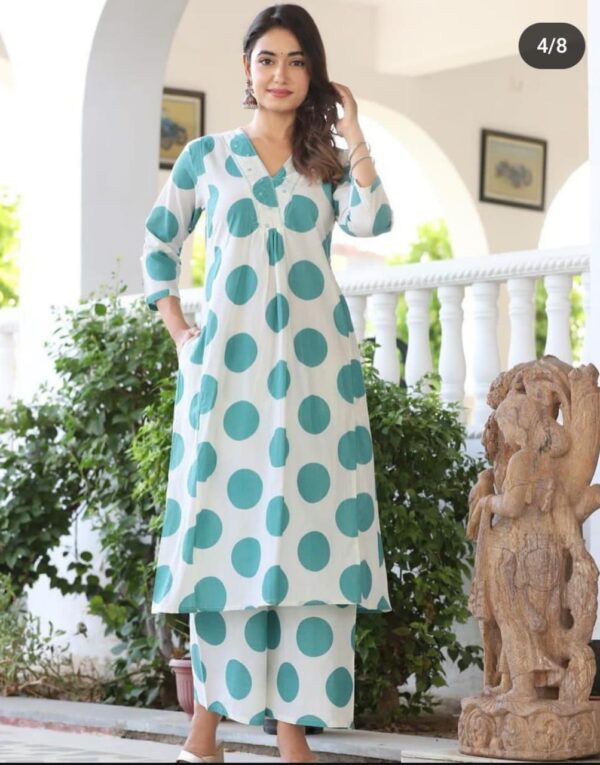 WOMES PARTY WEAR AND FORMAL ALL TIME SUITED KURTIS 3 PIECE SET FOR WOMENS (ROYAL)