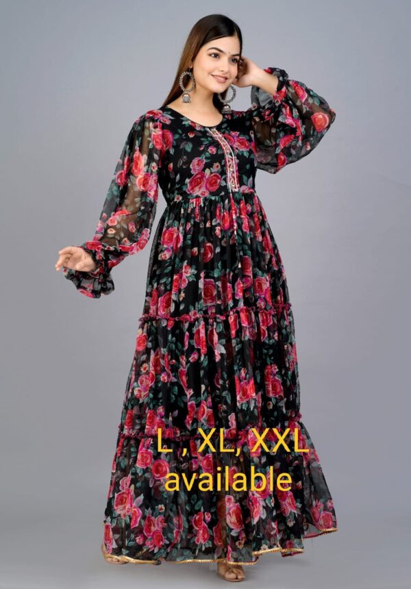 WOMES PARTY WEAR AND FORMAL ALL TIME SUITED KURTIS 3 PIECE SET FOR WOMENS (ROYAL)
