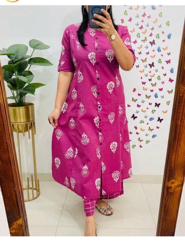 WOMES PARTY WEAR AND FORMAL ALL TIME SUITED KURTIS 3 PIECE SET FOR WOMENS (ROYAL)