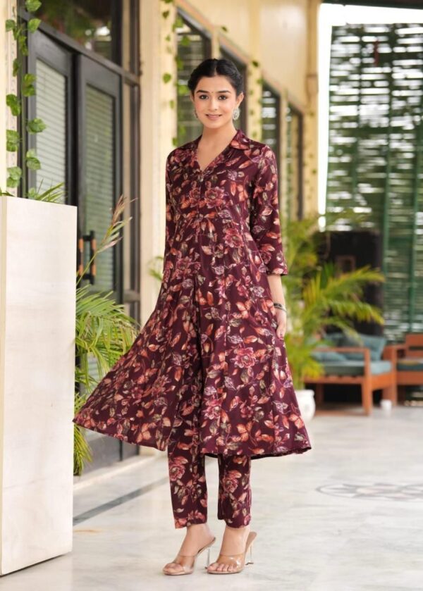 WOMES PARTY WEAR AND FORMAL ALL TIME SUITED KURTIS 3 PIECE SET FOR WOMENS (ROYAL)