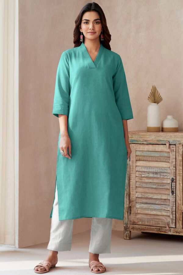 WOMES PARTY WEAR AND FORMAL ALL TIME SUITED KURTIS 3 PIECE SET FOR WOMENS (ROYAL)