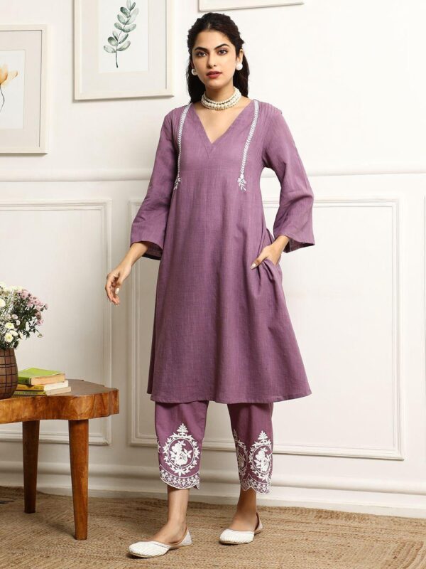 WOMES PARTY WEAR AND FORMAL ALL TIME SUITED KURTIS 3 PIECE SET FOR WOMENS (ROYAL)