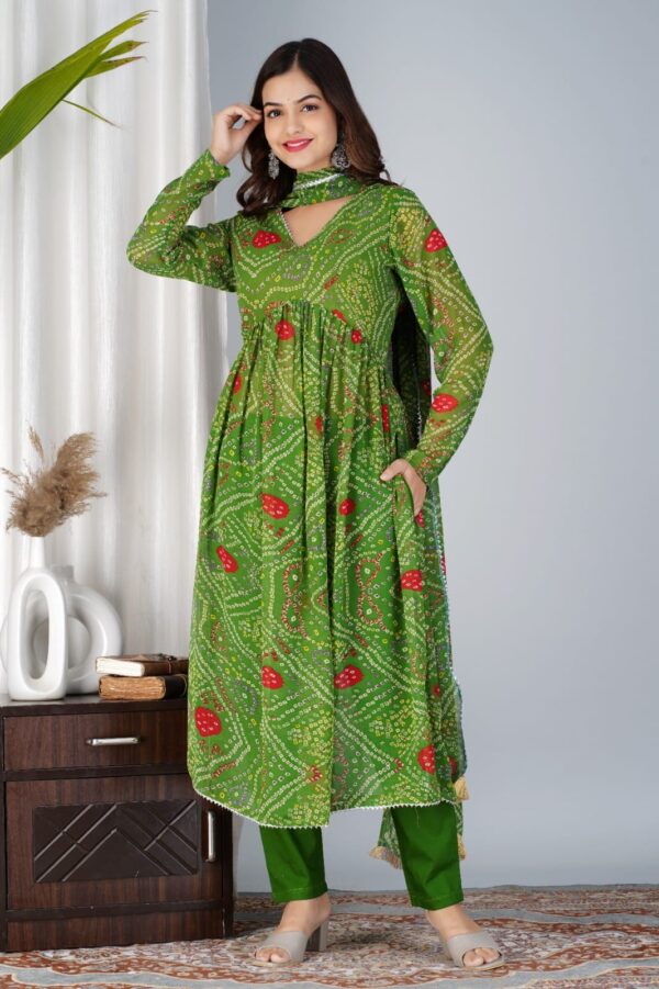 WOMES PARTY WEAR AND FORMAL ALL TIME SUITED KURTIS 3 PIECE SET FOR WOMENS (ROYAL)