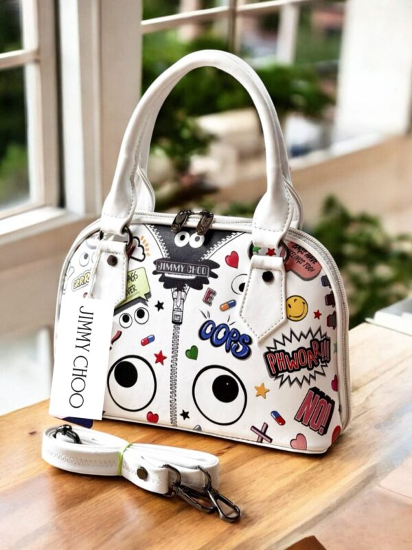 Stylish Medium Flap Shoulder Bag (White)