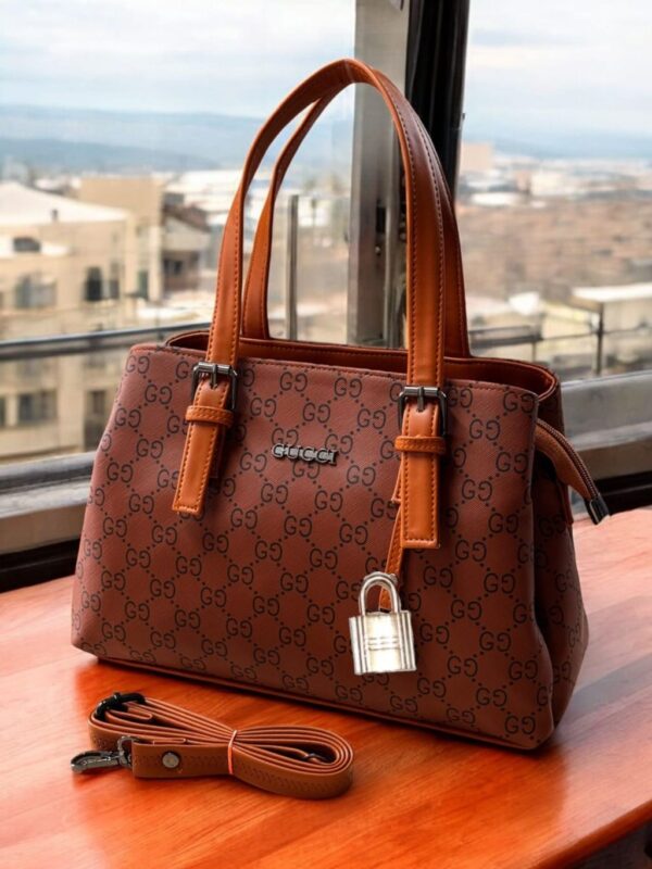 Brown Metallic Tote