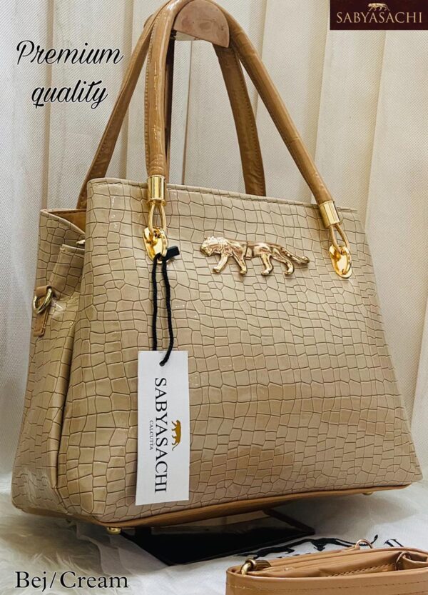 Black Geometric Pattern Shoulder Bag