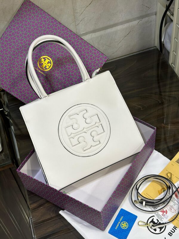 Blue Weave Pattern Top Handle Handbags
