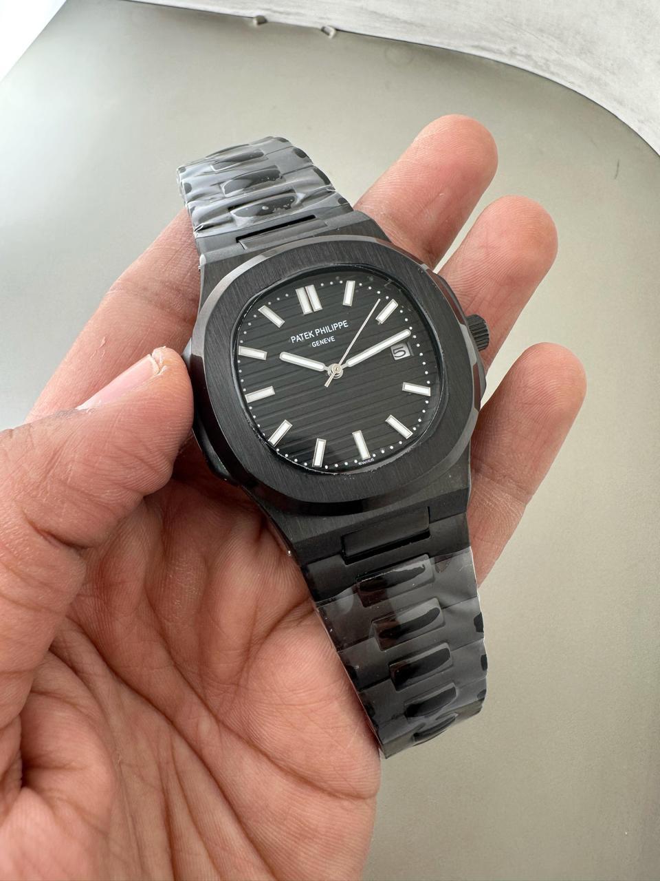 PATEK PHILIPPE BLACK EDITION MENS PREMIUM BLACK COLOURED WATCH