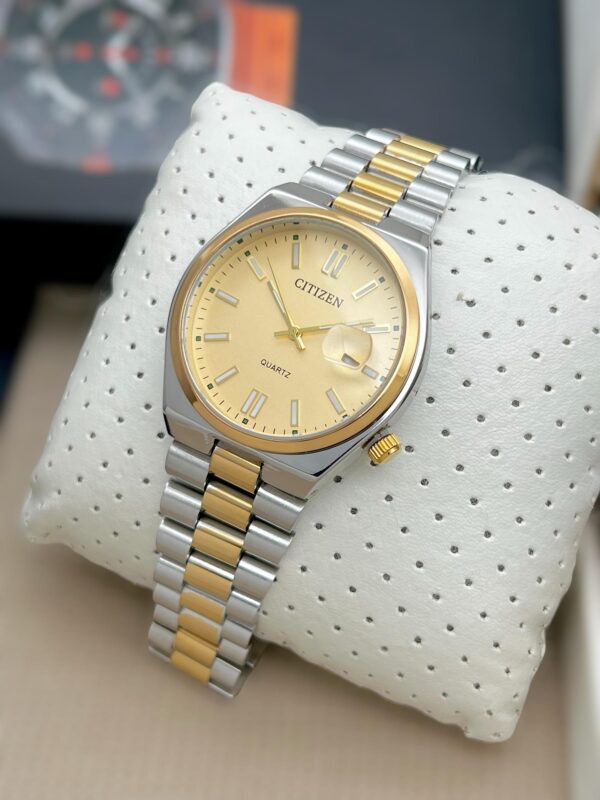 CITIZEN CIRCLE DIAL MENS DAILY WEAR PREMIUM WATCH STAINLESS STEEL