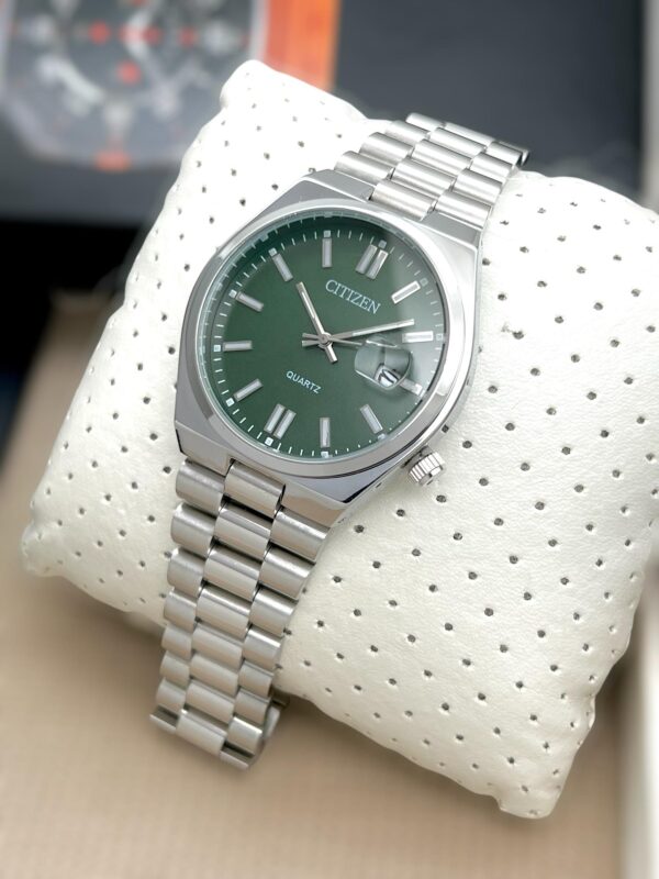 CITIZEN CIRCLE DIAL MENS DAILY WEAR PREMIUM WATCH STAINLESS STEEL