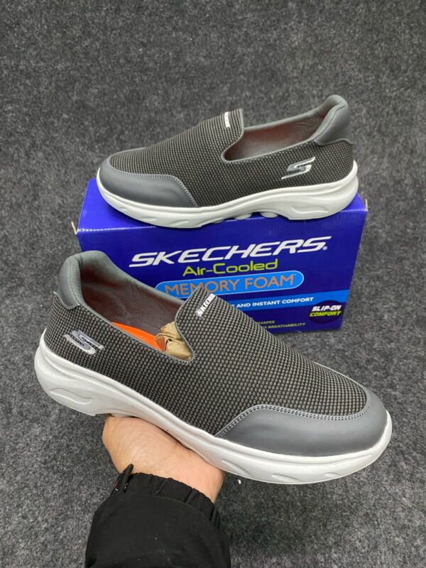 Skechers Air-Cooled Memory Foam Slip-On (Grey)