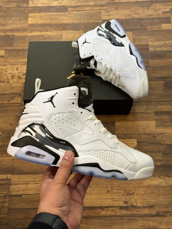 Air Jordan High-Top Sneakers (White/Black/Grey Accents)